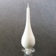 Pair of 18cm Tall Teardrop Shaped Candles White
